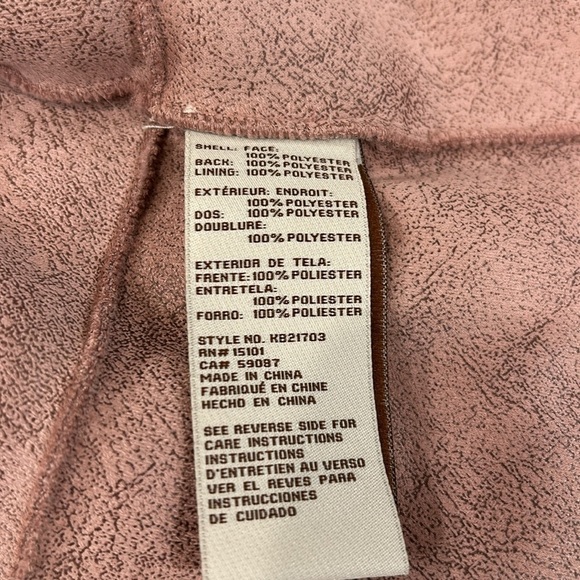 Koolaburra by UGG Women's Hooded Fuzzy Jacket Ice Rose Small - Picture 8 of 16